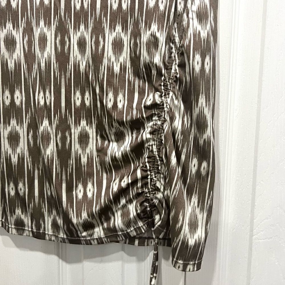 Athleta sleeveless side ruched top geometric print size medium - Picture 5 of 8